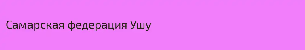 Самарская федерация Ушу